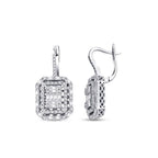 1.16 Carat Diamond Baguette Earrings