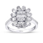 0.77 Carat Diamond Baguette Ring