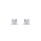 0.10 Carat Diamond Solitaire Earrings