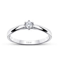 0.15 Carat Diamond Round Solitaire Engagement Ring