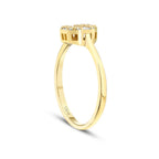 0.24 Carat Diamond Baguette Round Ring