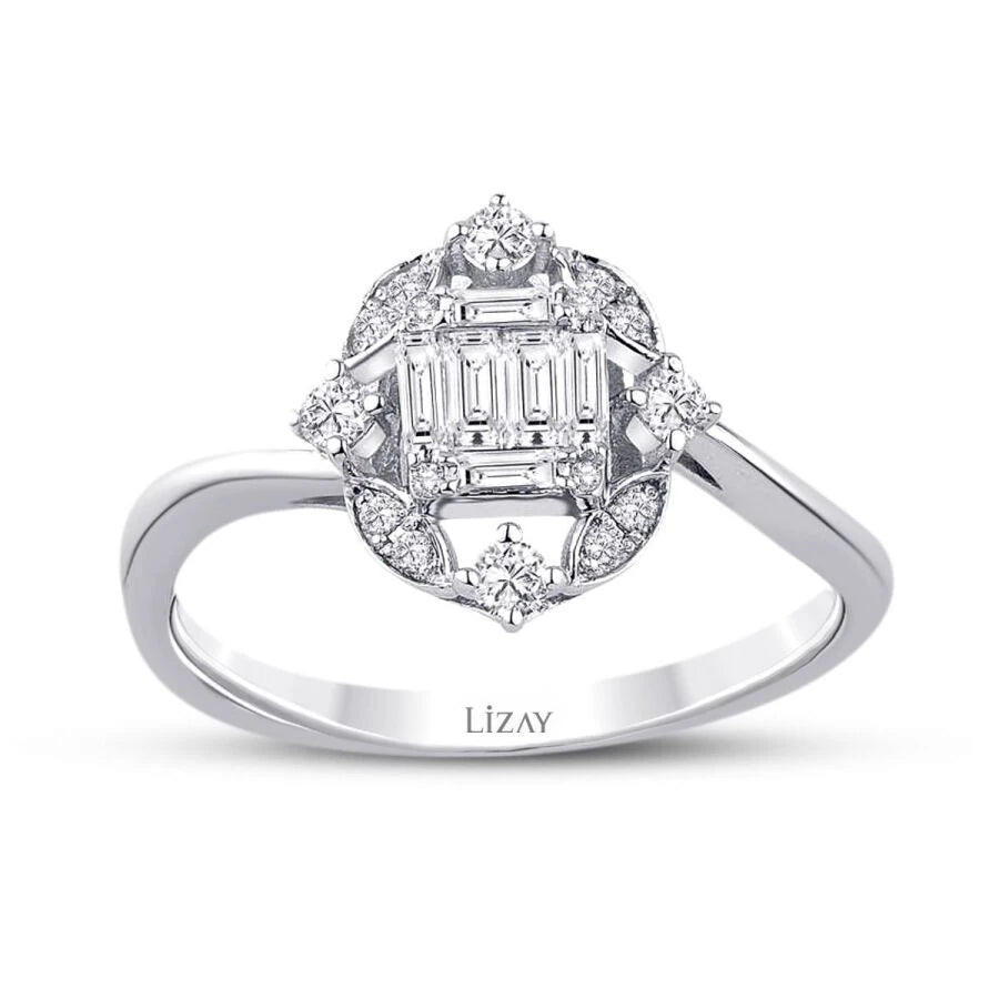 0.31 Carat Diamond Baguette Ring