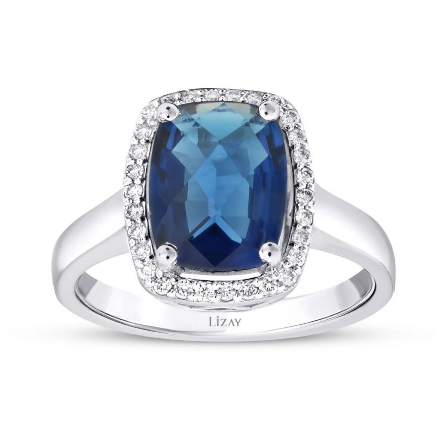 8.56 Carat Diamond Sapphire Set