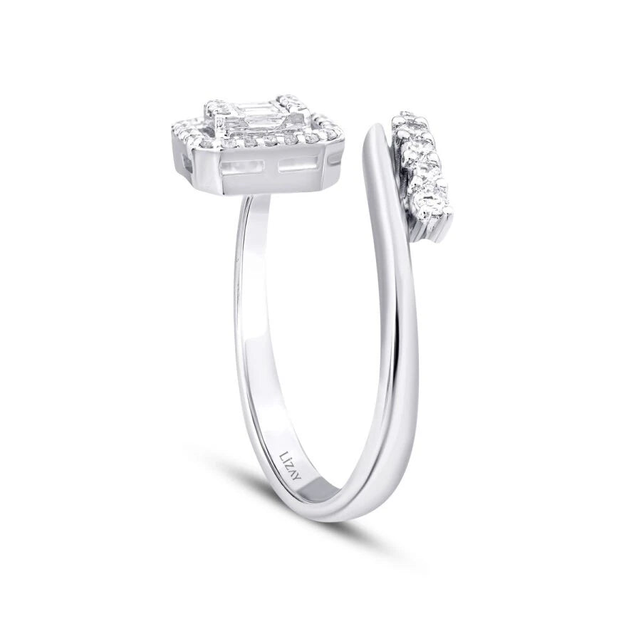 0.29 Carat Diamond Baguette Ring