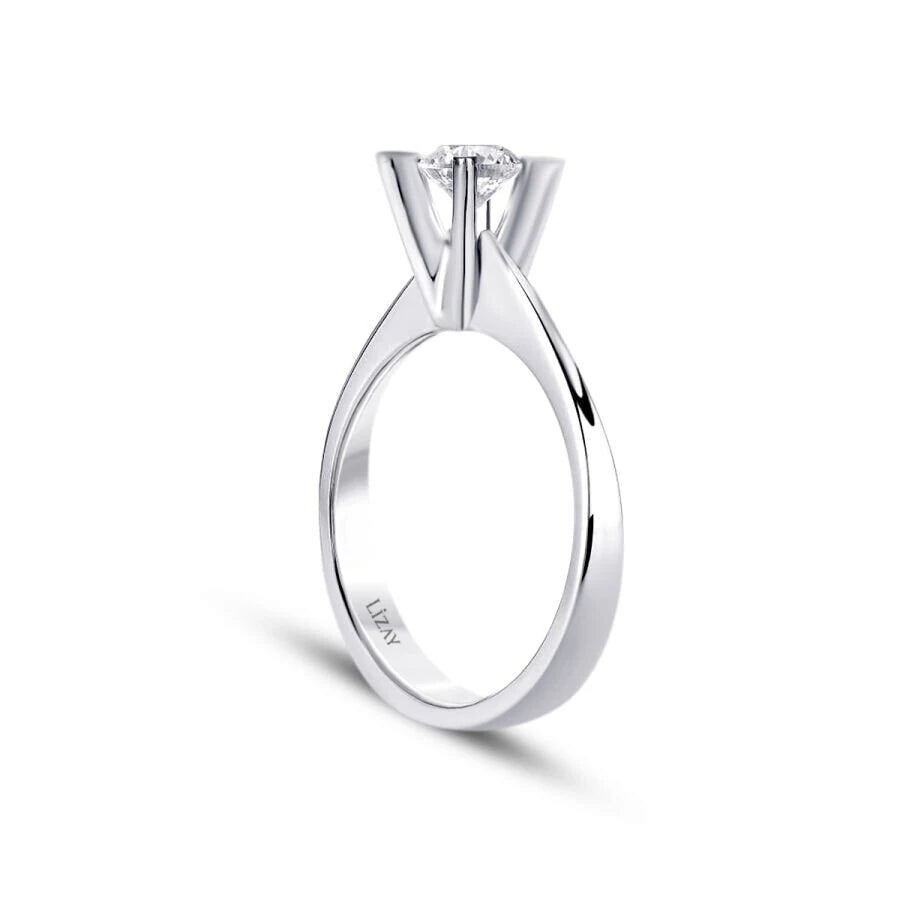 0.15 Carat Diamond Round Solitaire Engagement Ring