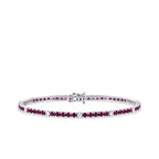 3.92 Carat Diamond Ruby Bracelet