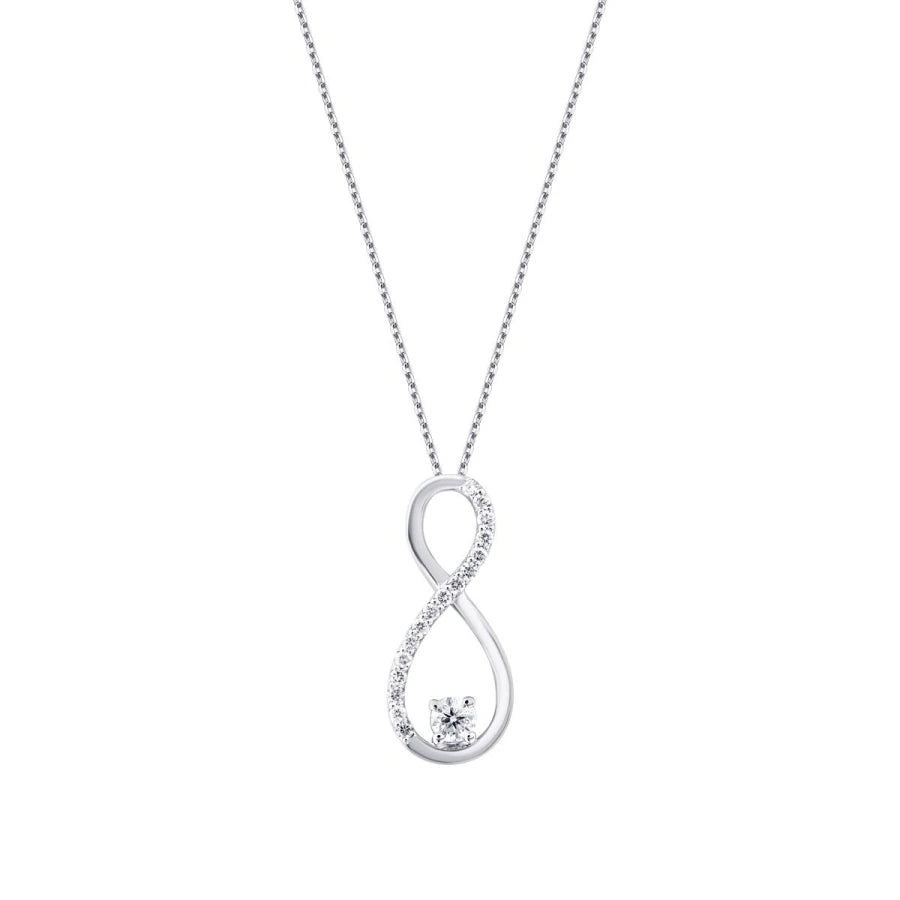 0.10 Carat Diamond Infinity Necklace