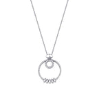 0.22 Carat Diamond Baguette Necklace