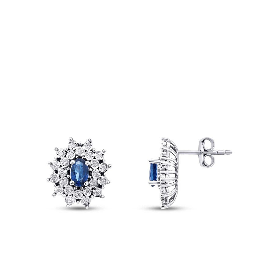 1.73 Carat Diamond Sapphire Set