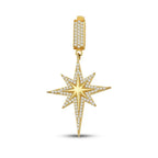Gold North Star Charm