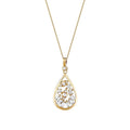 0.37 Carat Diamond Pear Baguette Necklace