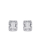 0.28 Carat Diamond Baguette Earrings