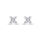 0.08 Carat Diamond Solitaire Earrings