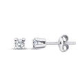 0.10 Carat Diamond Solitaire Earrings