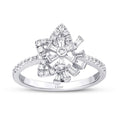 0.30 Carat Diamond Baguette Star Ring