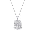 1.43 Carat Diamond Baguette Necklace