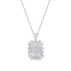 1.43 Carat Diamond Baguette Necklace
