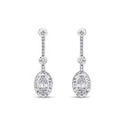 0.14 Carat Diamond Baguette Earrings
