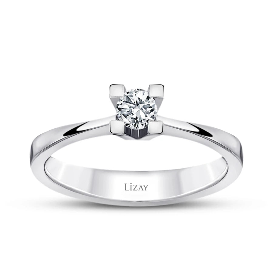0.15 Carat Diamond Round Solitaire Engagement Ring