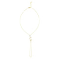 Gold Stone Snake Hand Chain Bracelet