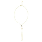 Gold Stone Snake Hand Chain Bracelet