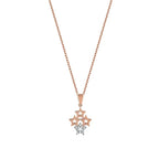 0.04 Carat Diamond Four Star Necklace