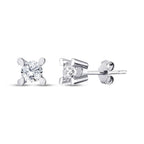 0.90 Carat Diamond Solitaire Earrings