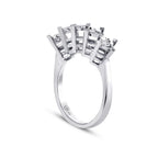 1.00 Carat-Style Diamond-Effect Five-Stone Ring