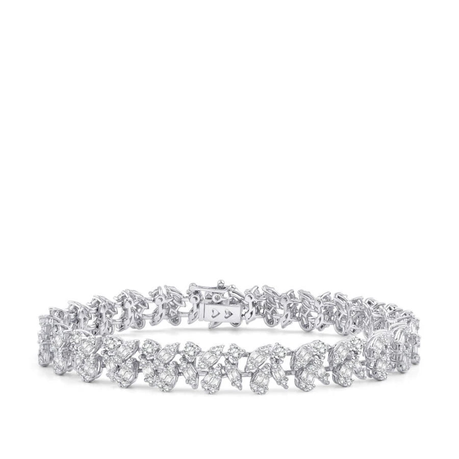 3.76 Carat Diamond Baguette Bracelet