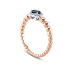 0.41 Carat Diamond Sapphire Ring