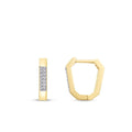 Gold Asymmetric Stone Earrings