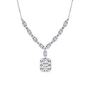 0.56 Carat Diamond Baguette Necklace