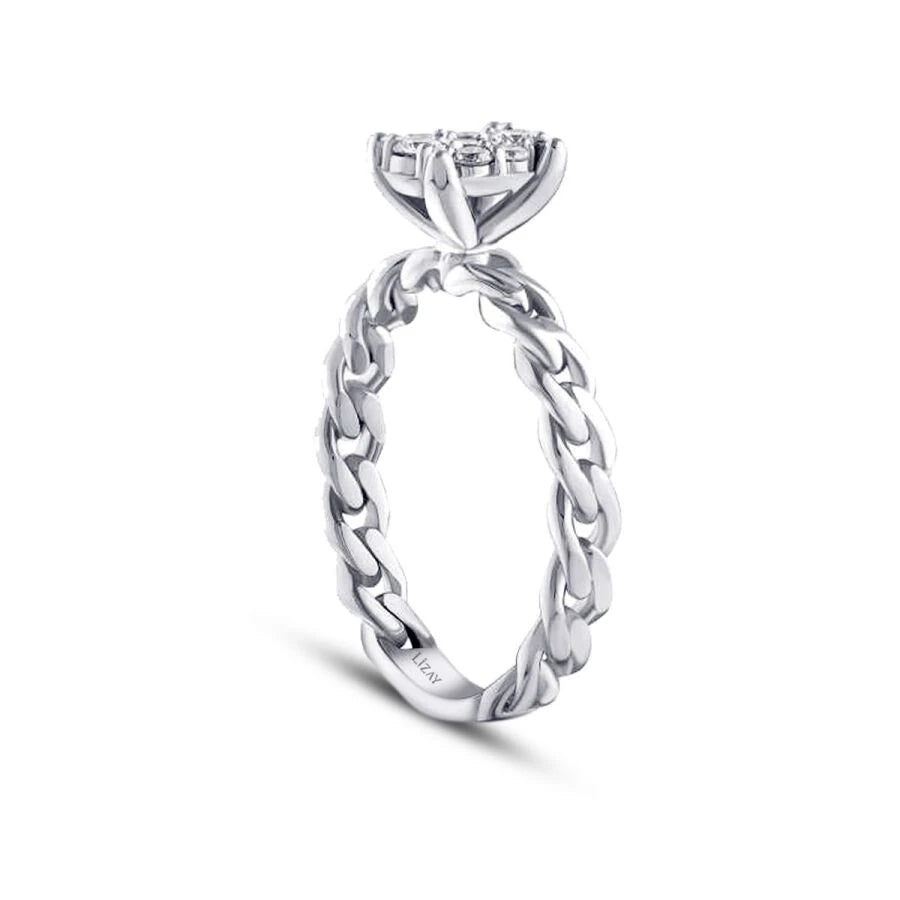 0.23 Carat Diamond Chain Ring
