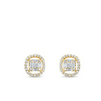 0.33 Carat Diamond Baguette Earrings