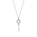 0.17 Carat Diamond Key Necklace