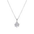 0.01 Carat Diamond Trend Clover Necklace