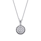 0.20 Carat Diamond Round Necklace