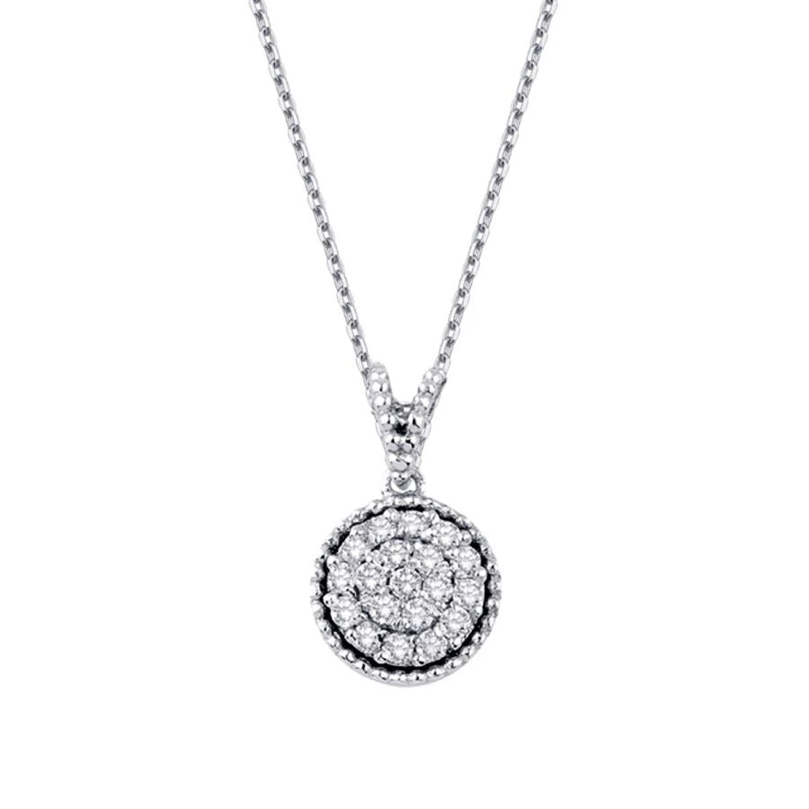 0.20 Carat Diamond Round Necklace