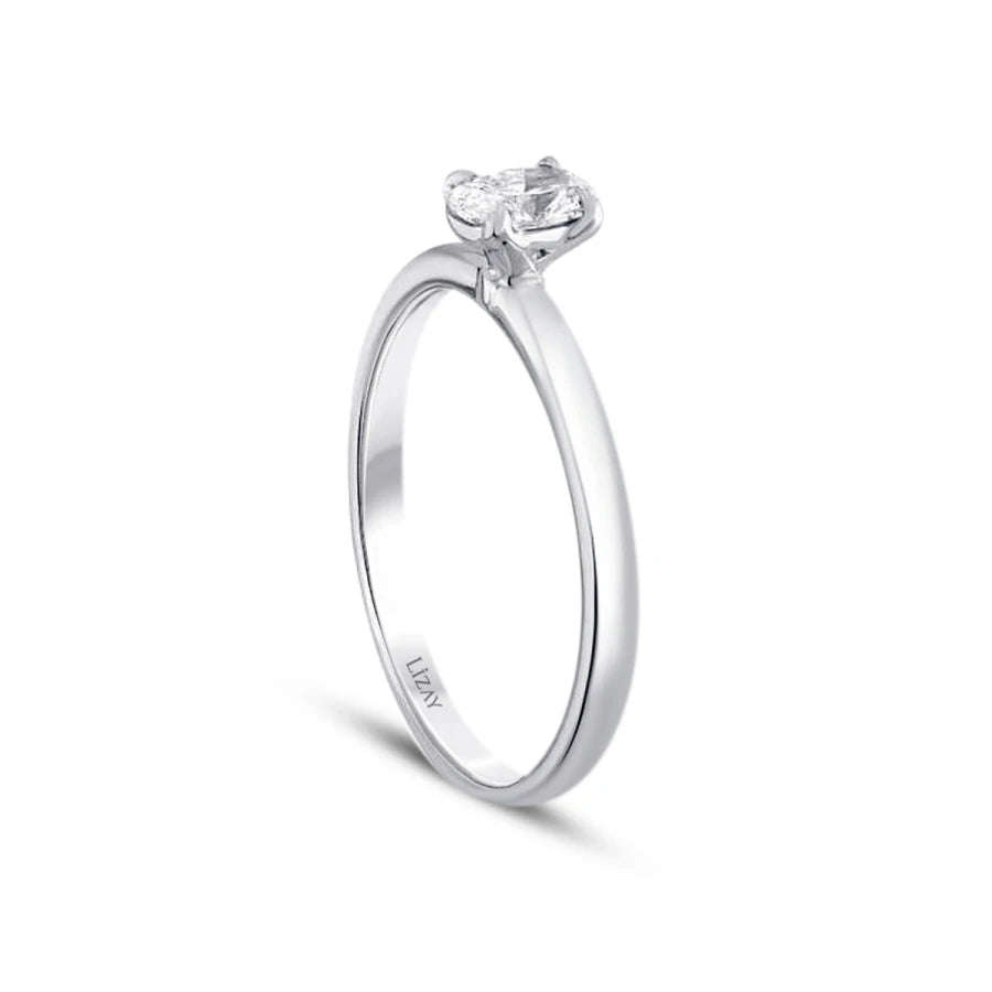 0.30 Carat Diamond Oval Solitaire Engagement Ring