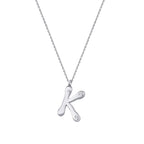 0.04 Carat Diamond K Letter Necklace