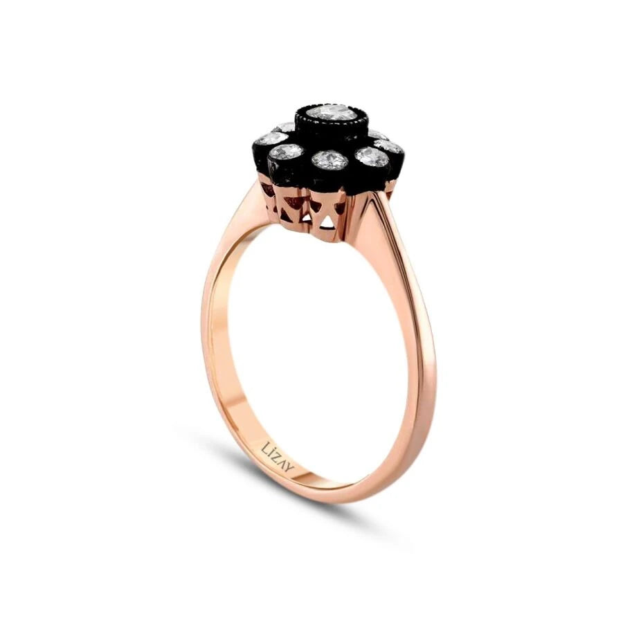 0.88 Carat Diamond Rose Ring