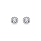 0.37 Carat Diamond Solitaire Earrings