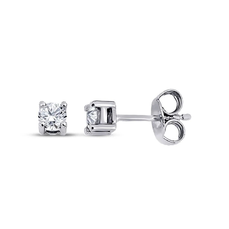 0.30 Carat Diamond Solitaire Earrings
