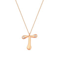 0.04 Carat Diamond Letter T  Necklace