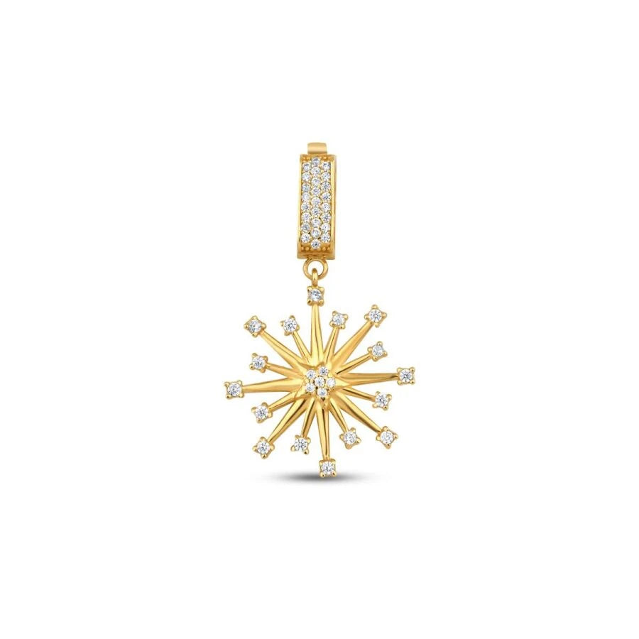 Gold Stone Charm