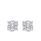 0.87 Carat Diamond Baguette Earrings