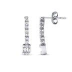0.43 Carat Diamond Baguette Earrings