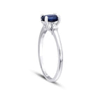 0.91 Carat Diamond Sapphire Ring