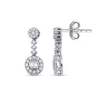 0.36 Carat Diamond Baguette Earrings