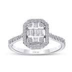 0.28 Carat Diamond Baguette Ring